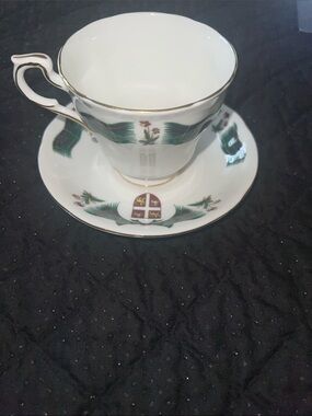 ☕ Vintage Royal Adderley Newfoundland Tartan Teacup & Saucer Set 🇨🇦